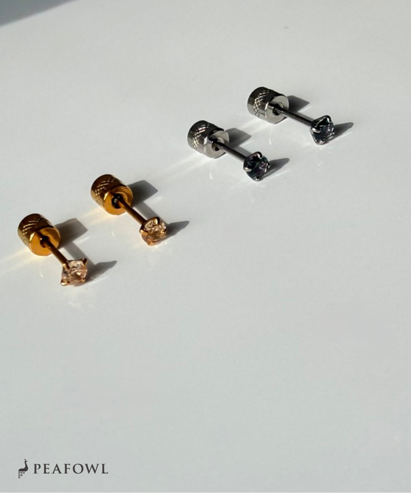 3mm Zircon Single Pierce