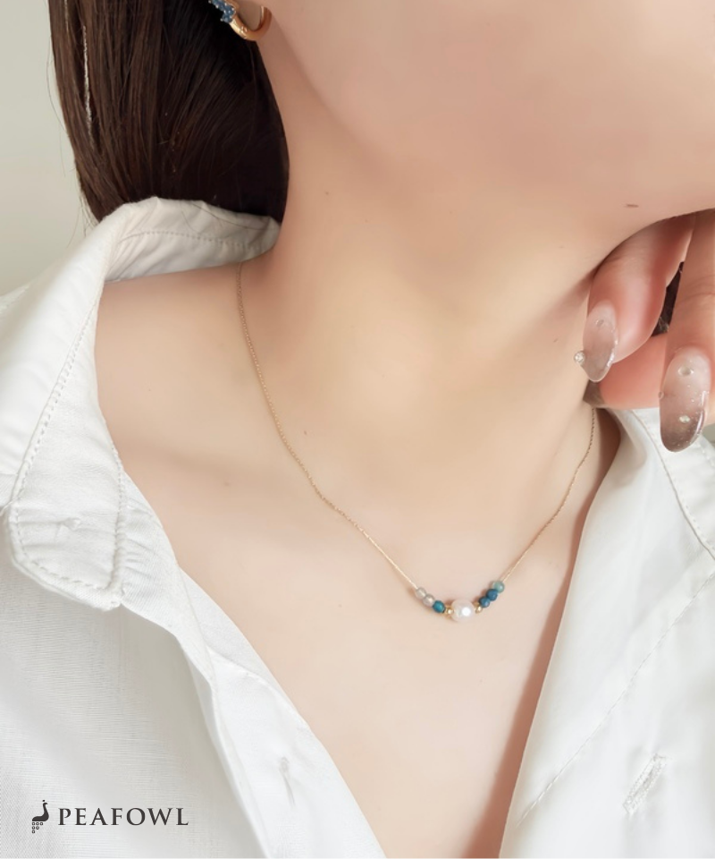 Pearl Bijou Line Necklace