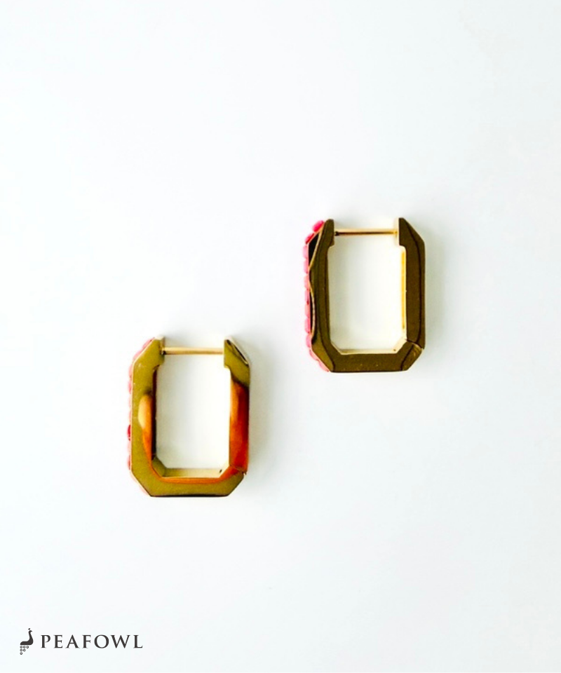 Rectangle Stone Line Pierce