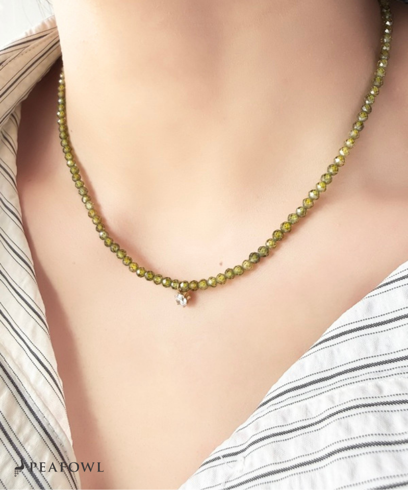 Olive Beads Necklace