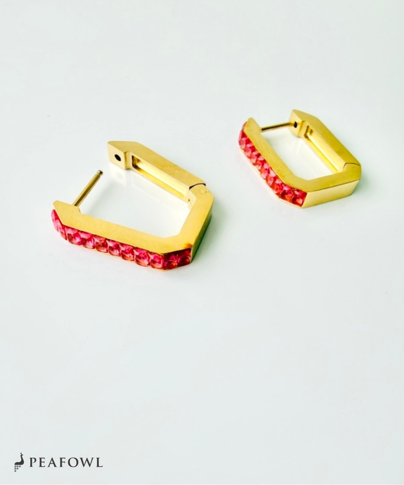 Rectangle Stone Line Pierce
