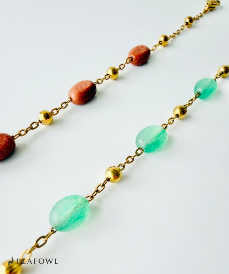 Gold Accent Stone Bracelet