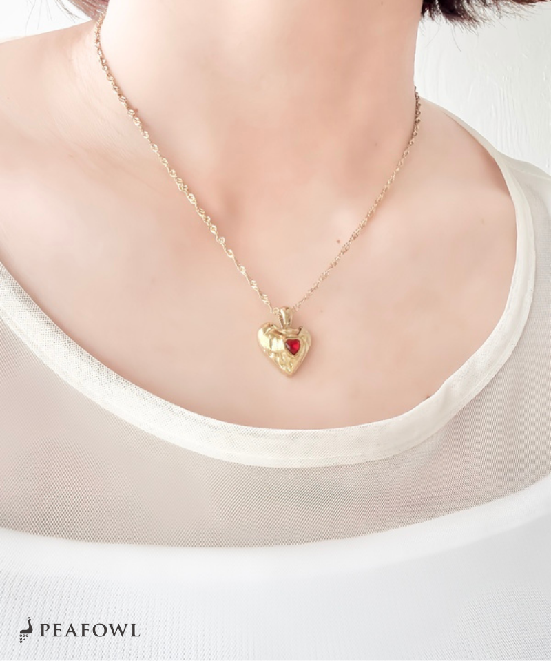 Hammered Heart Necklace