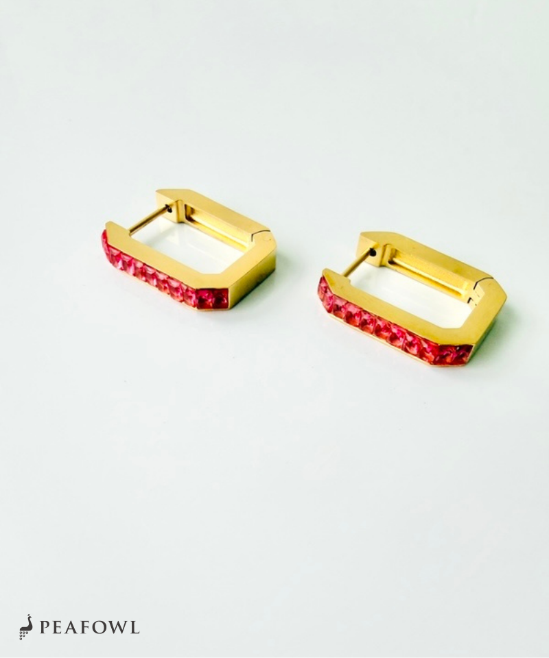 Rectangle Stone Line Pierce