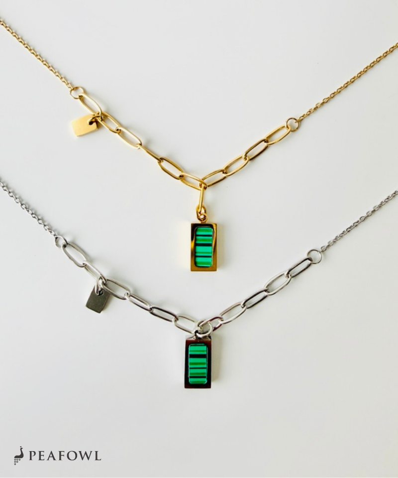 Malachite Bar Necklace