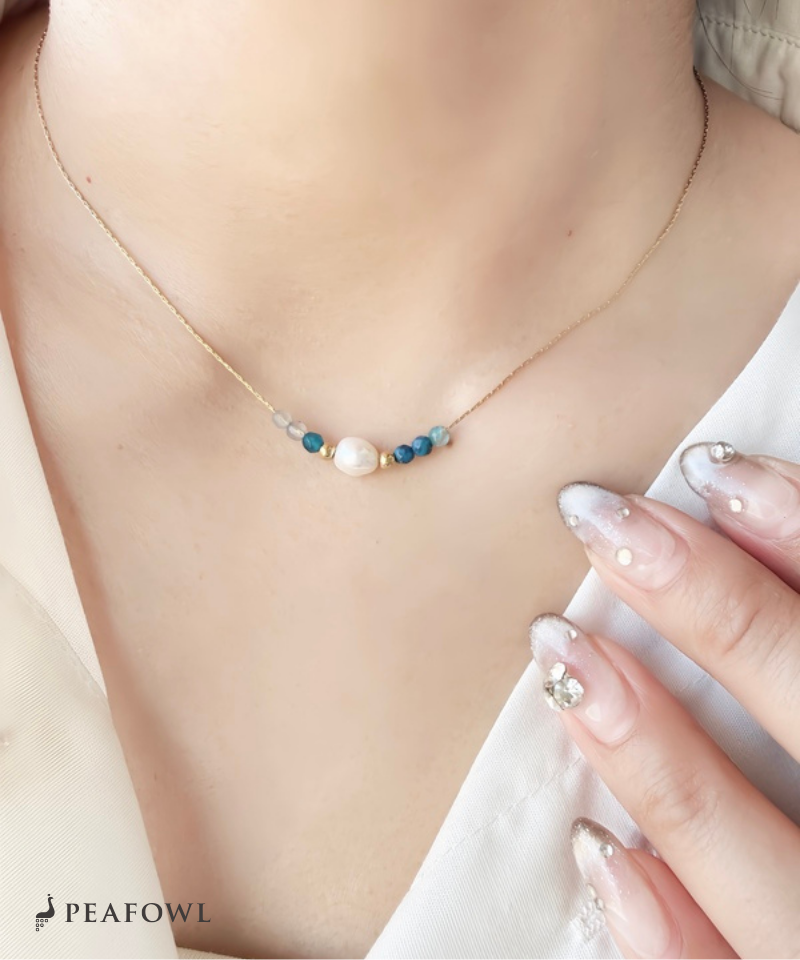 Pearl Bijou Line Necklace