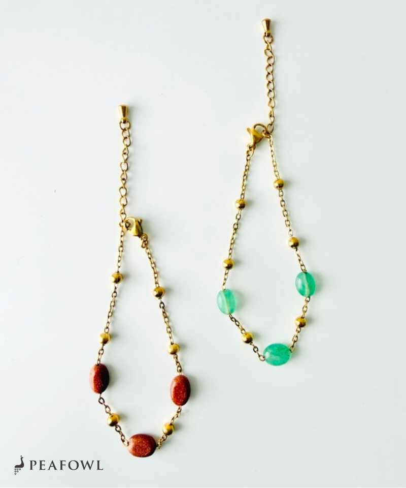 Gold Accent Stone Bracelet
