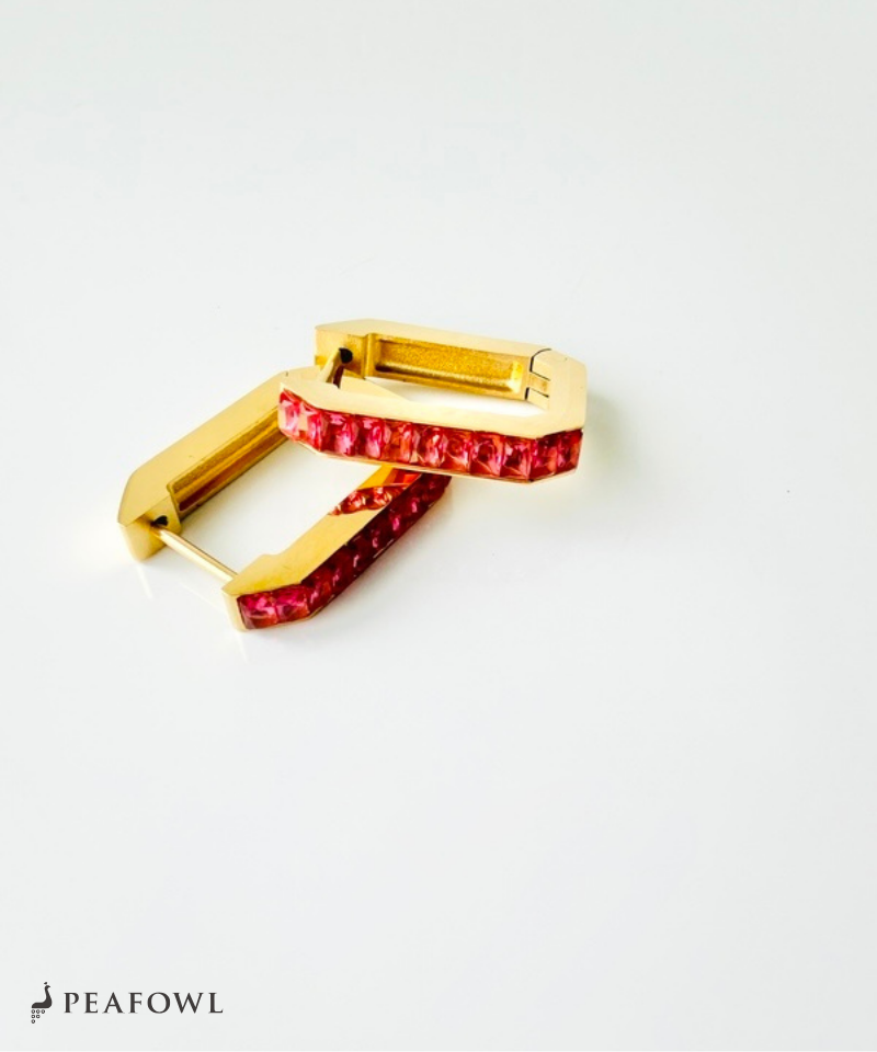 Rectangle Stone Line Pierce