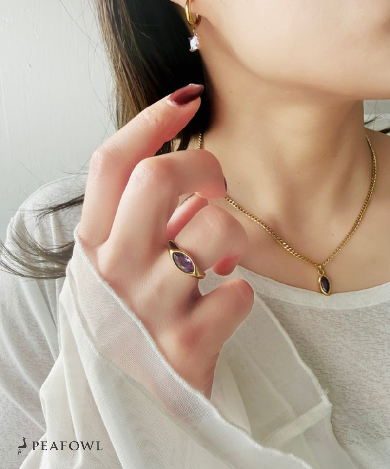 【再入荷】Drop Zircon Ring