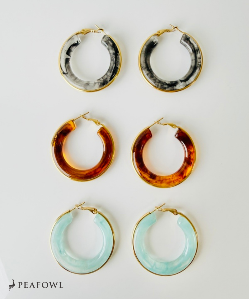 Clear Color Hoop Pierce