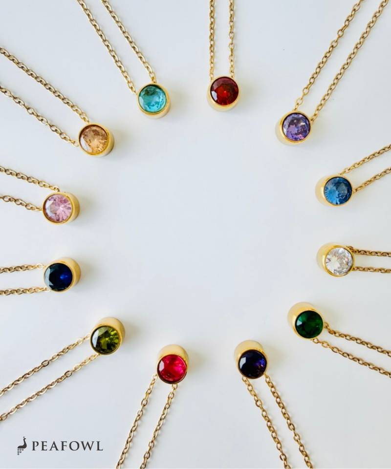 Birthstone Color Necklace