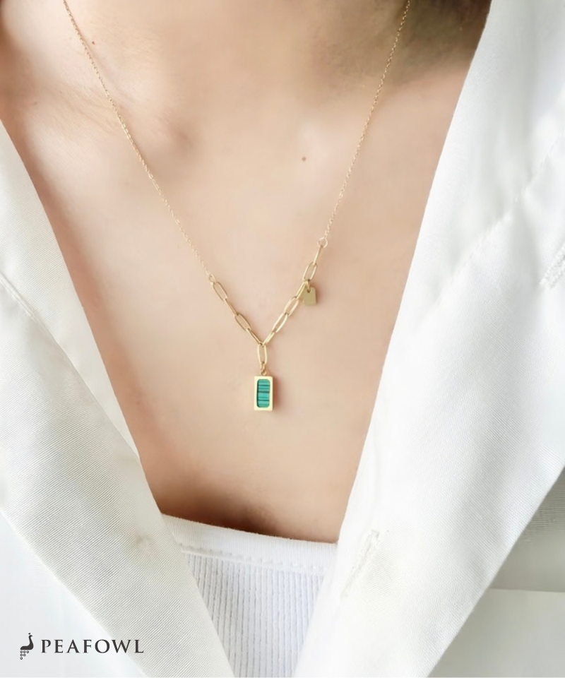 Malachite Bar Necklace