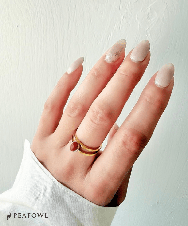 2Line Gem Ring - peafowl