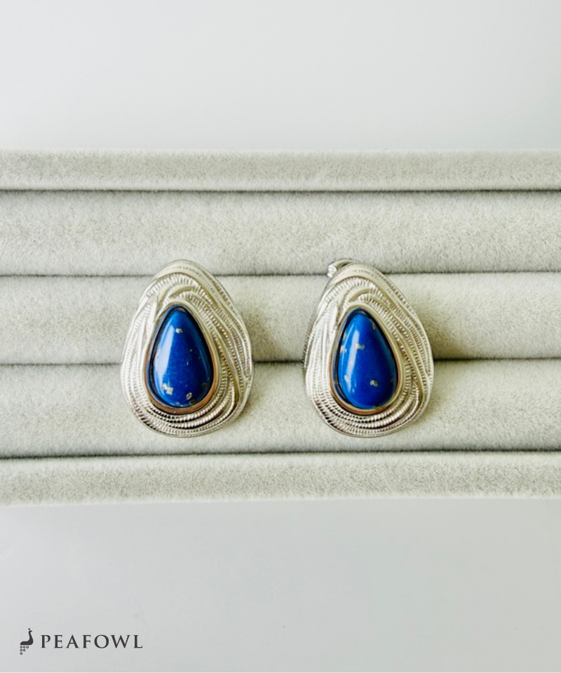 Lapis Wave Frame Pierce