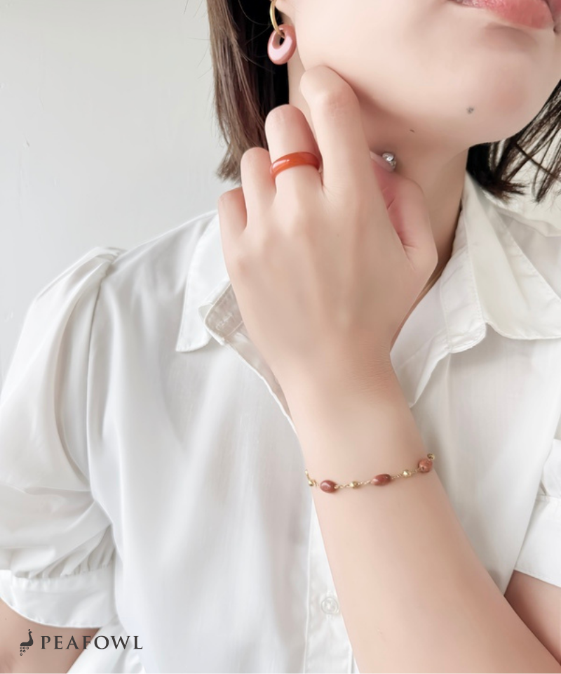 Gold Accent Stone Bracelet