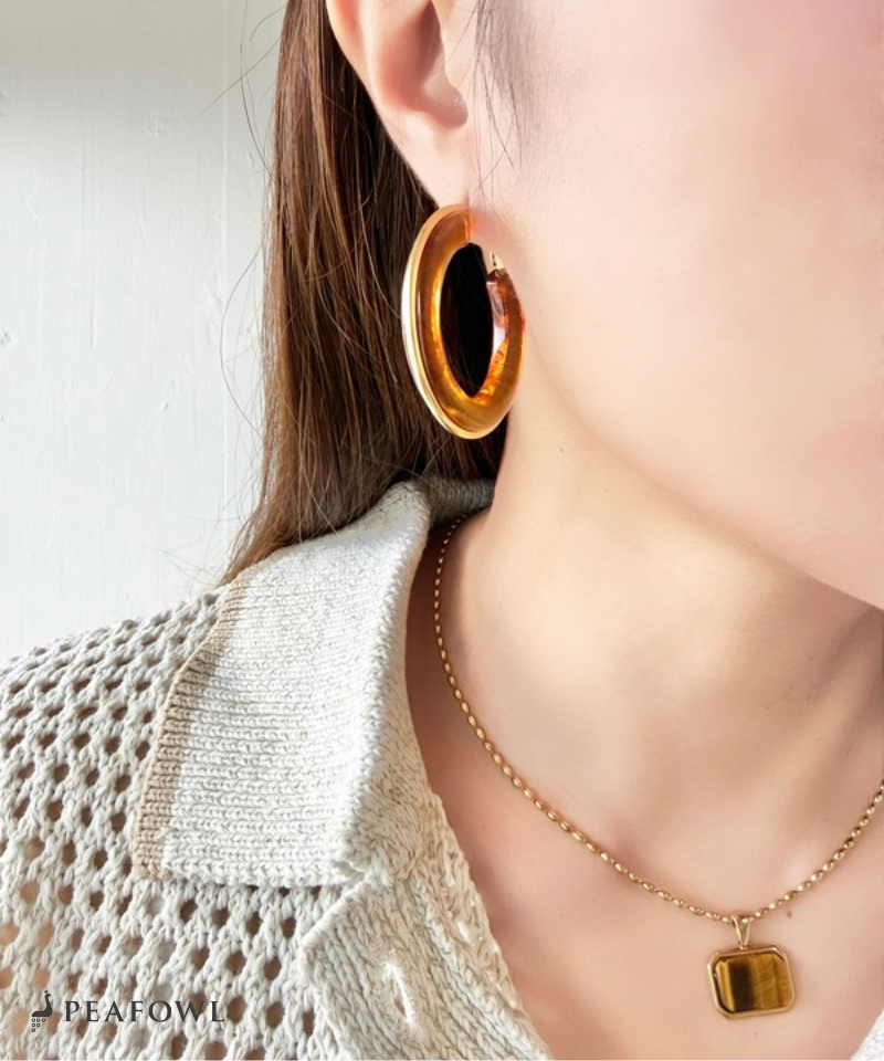 Clear Color Hoop Pierce
