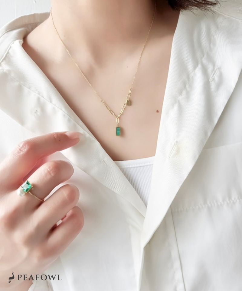 Malachite Bar Necklace