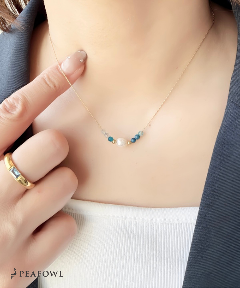 Pearl Bijou Line Necklace