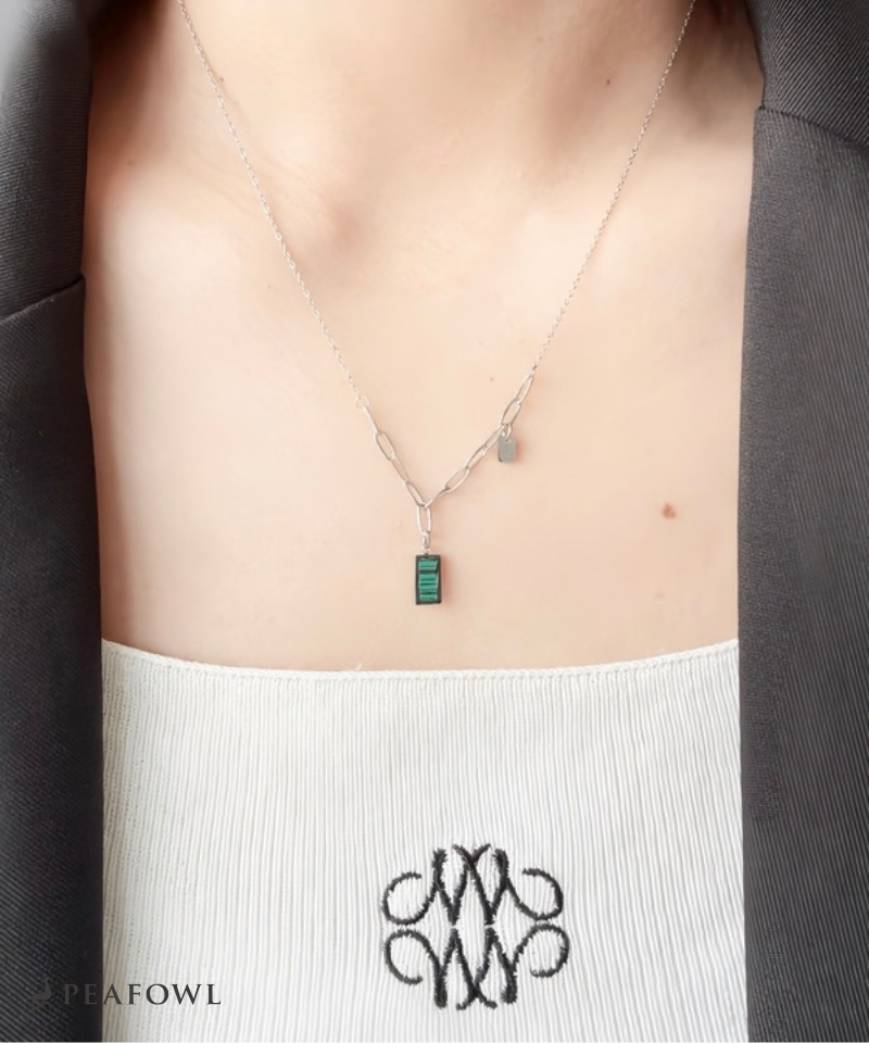 Malachite Bar Necklace