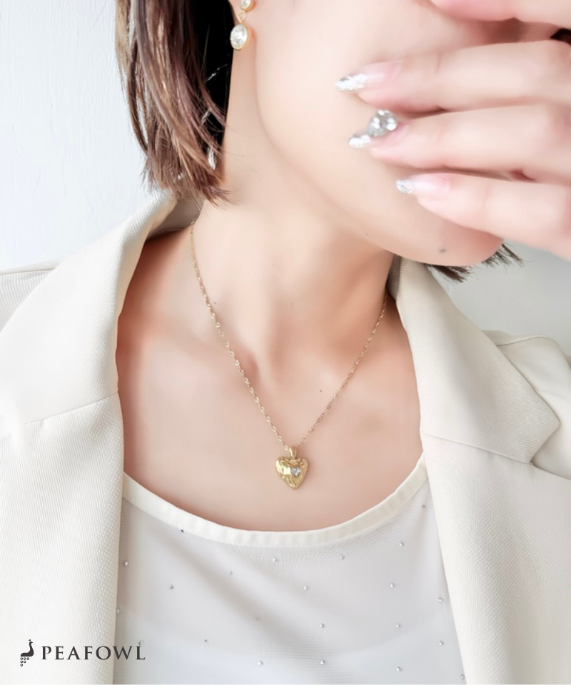 Hammered Heart Necklace