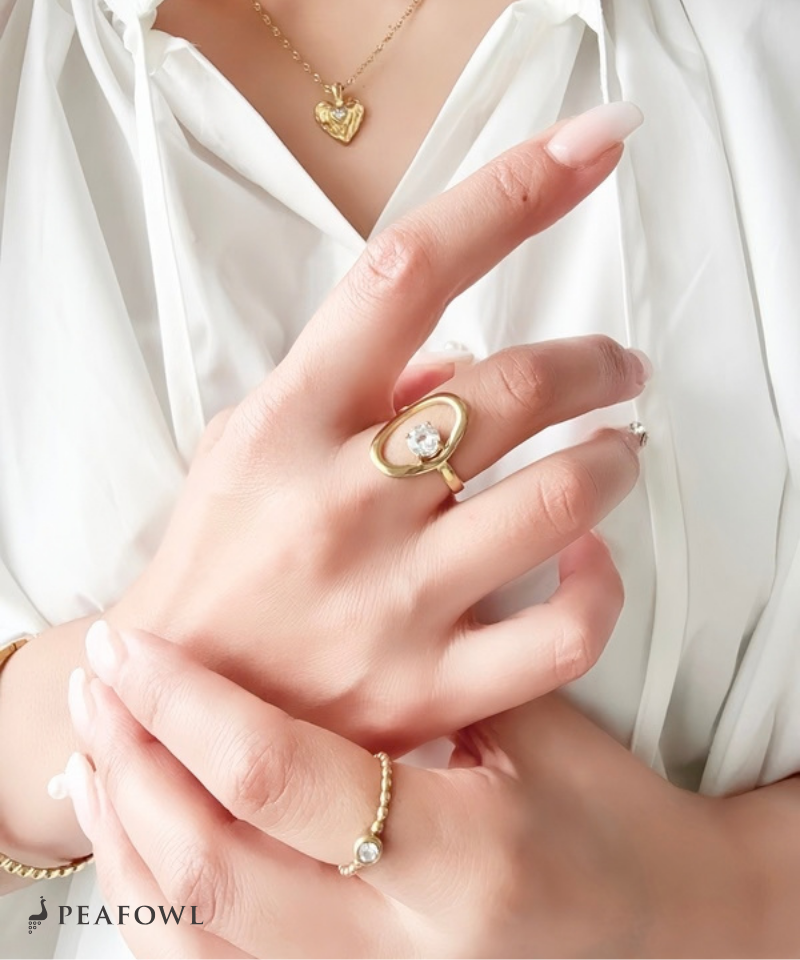 Floating Stone Ring