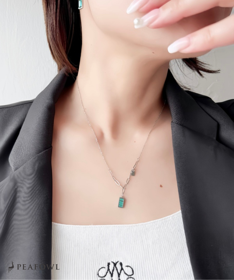 Malachite Bar Necklace