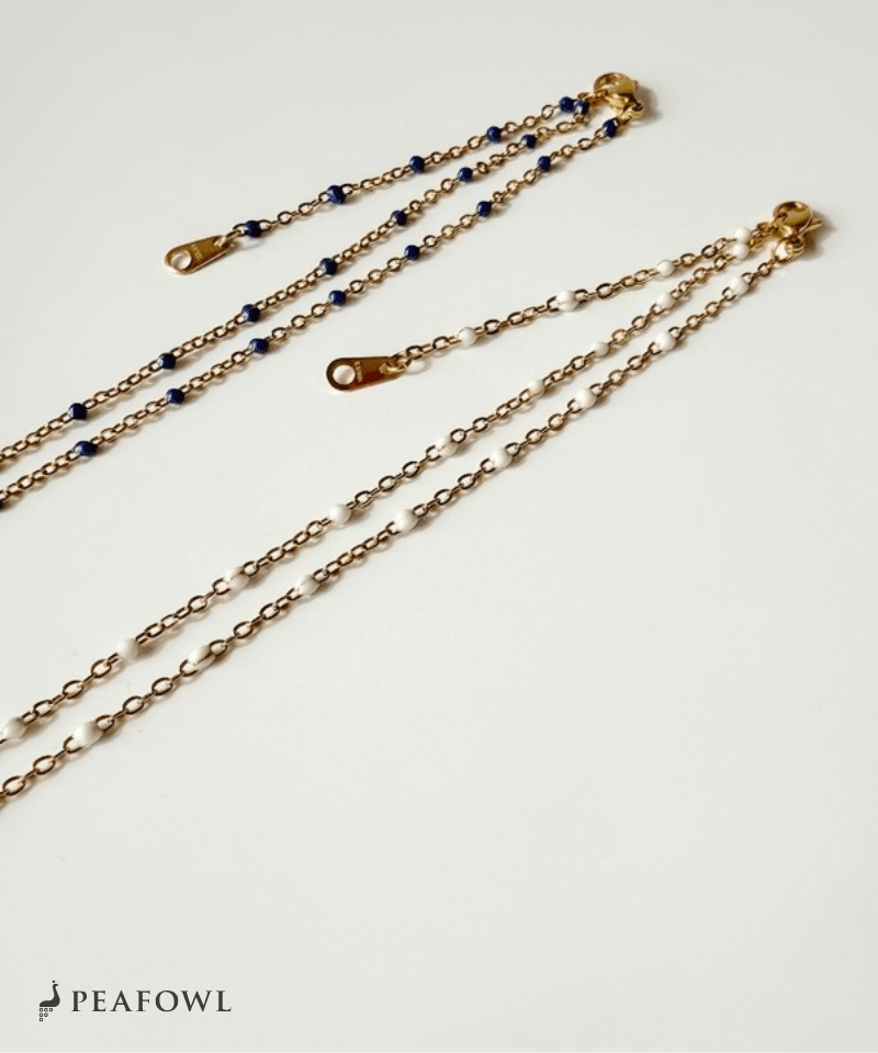 Ball Station Necklace - peafowl