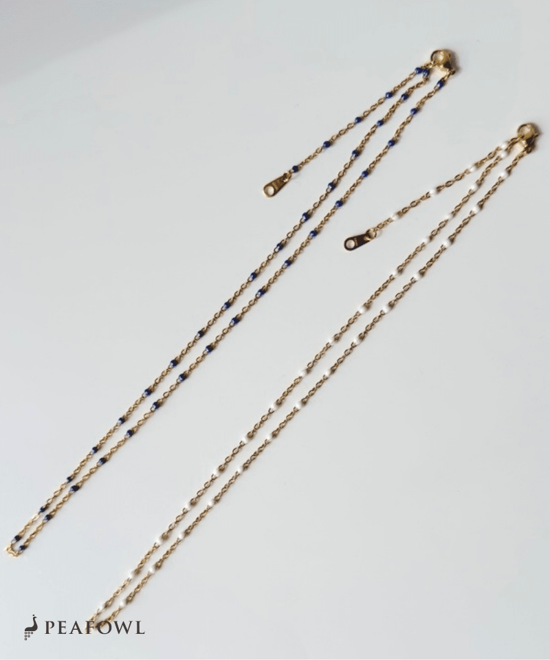 Ball Station Necklace - peafowl