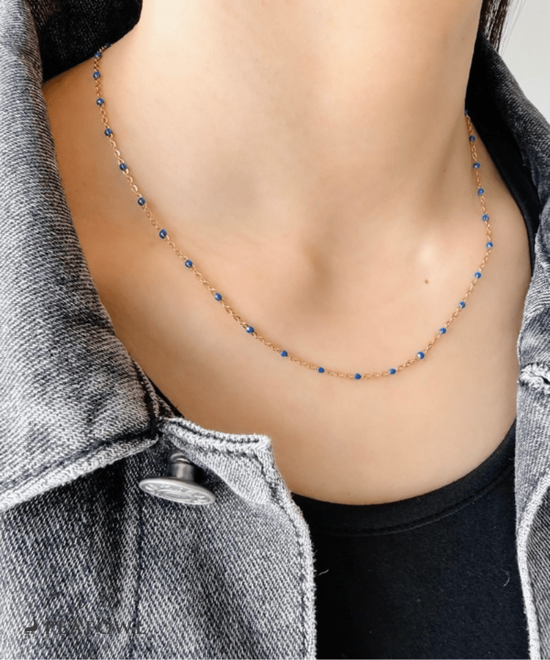 Ball Station Necklace - peafowl