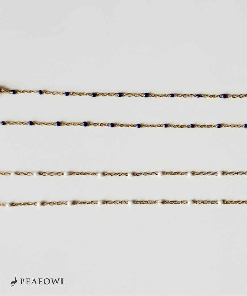 Ball Station Necklace - peafowl