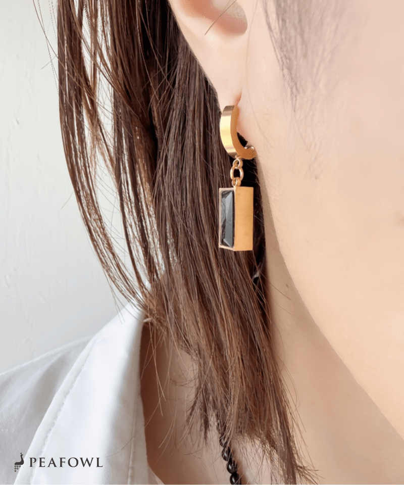 Block Hoop Pierce - peafowl