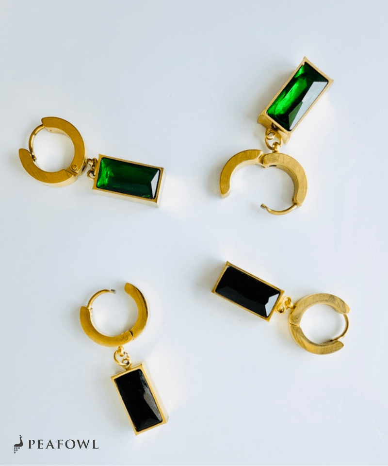 Block Hoop Pierce - peafowl