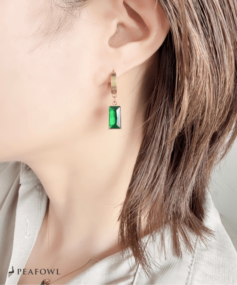 Block Hoop Pierce - peafowl