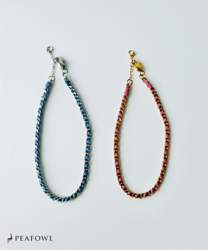 Cord Chain Bracelet - peafowl