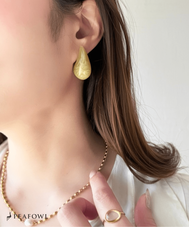 Drop Color Pierce - peafowl