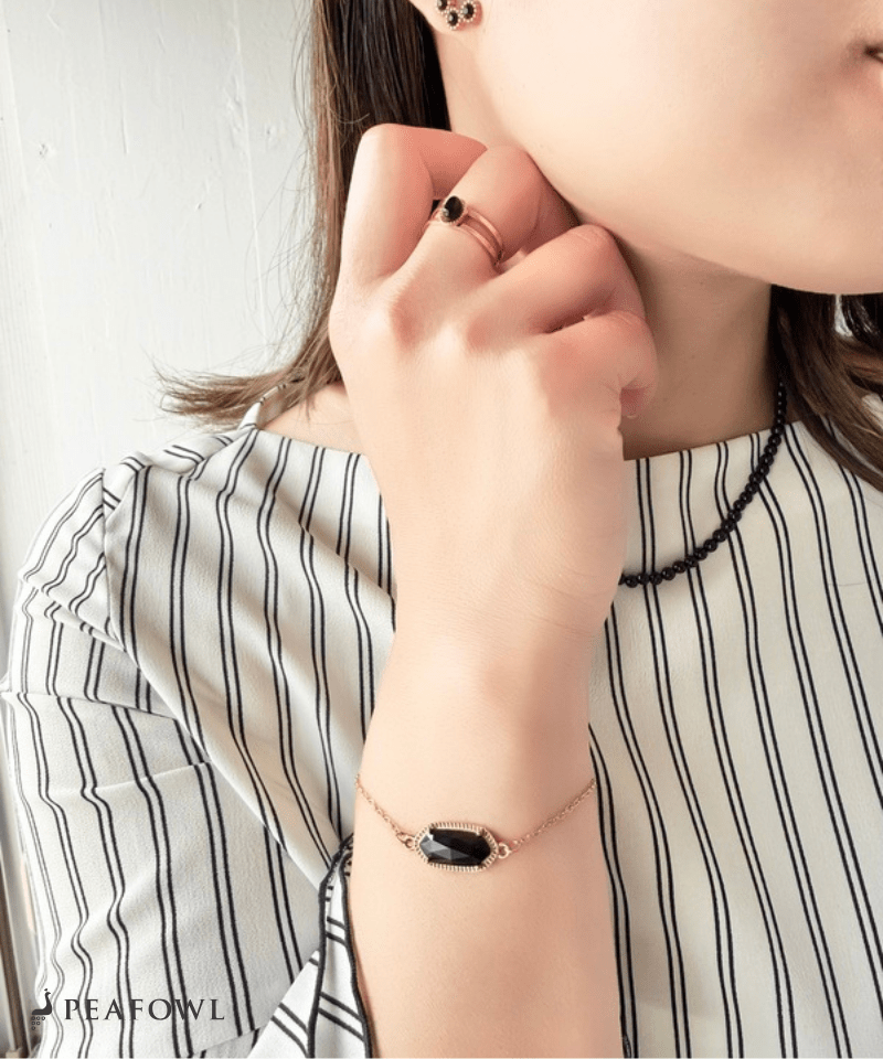 Elegant Claw Crystal Bracelet - peafowl
