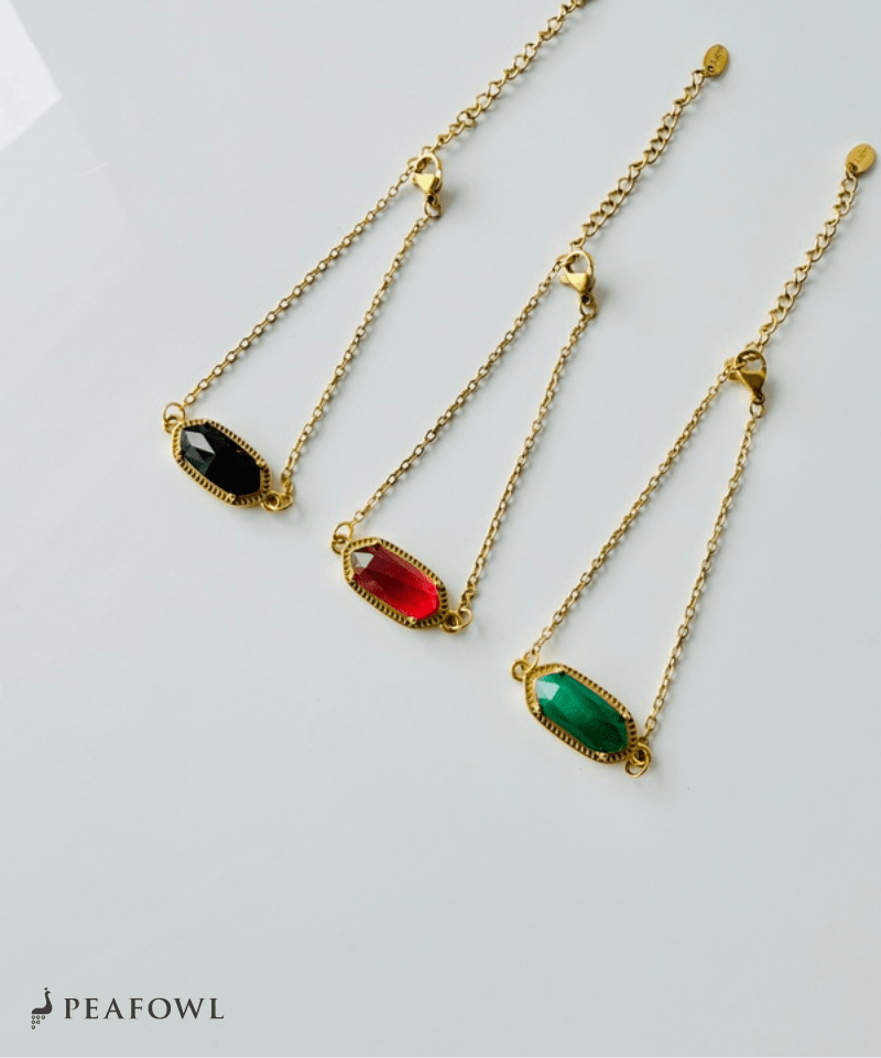 Elegant Claw Crystal Bracelet - peafowl