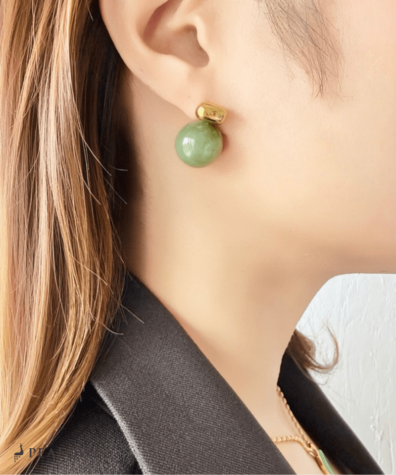 Marble Ball Pierce - peafowl