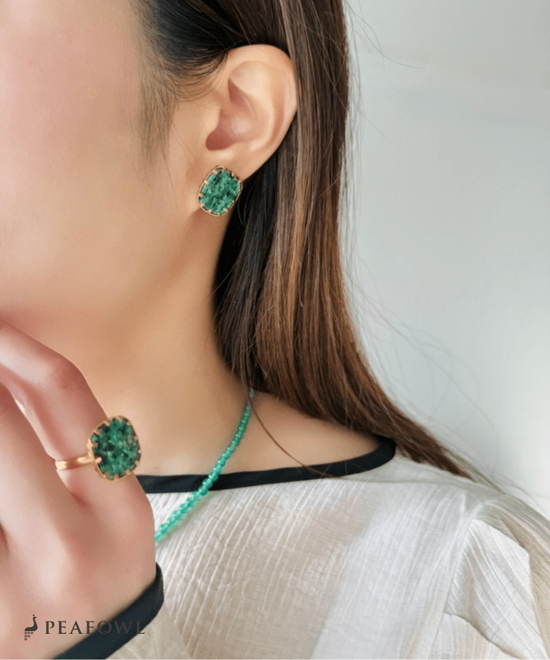 Marble Green Pierce - peafowl