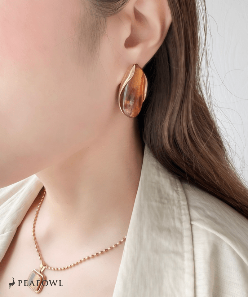 Marble Stone Pierce - peafowl