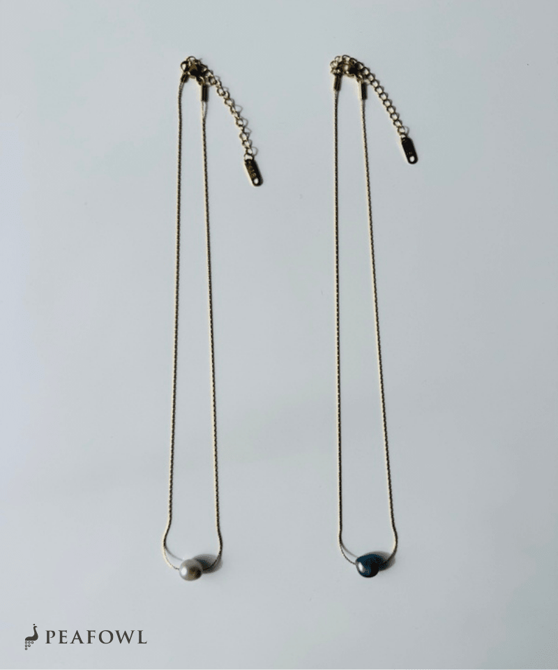 Nuance Pearl Necklace - peafowl