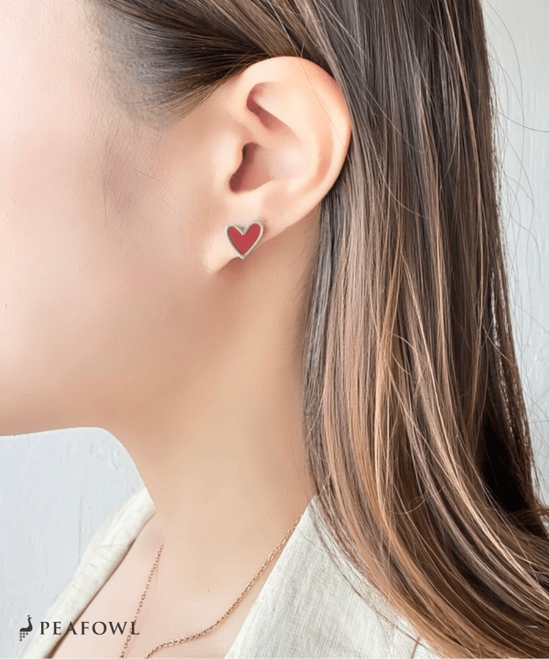 Simple Heart Pierce - peafowl