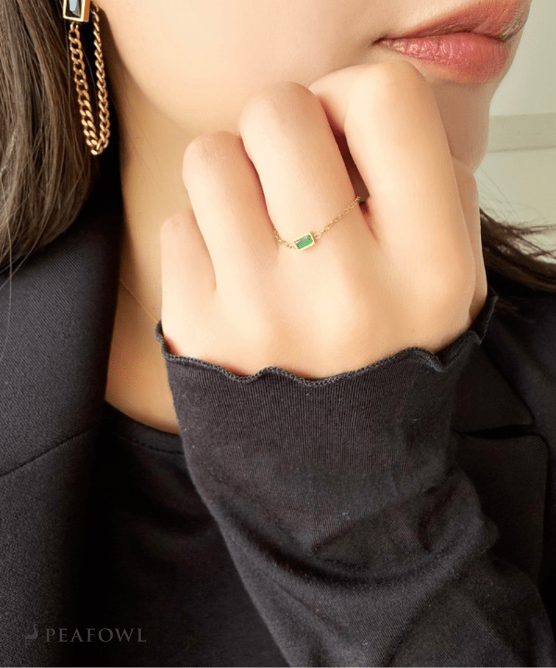 Slider Chain Ring - peafowl