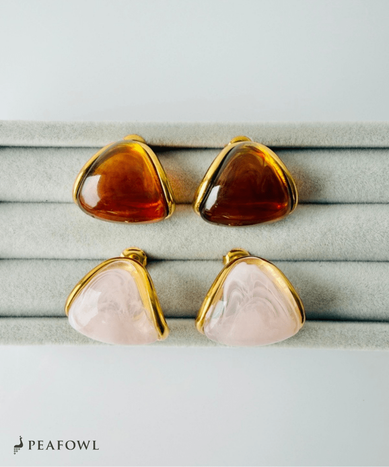 Soft Nuance Stone Pierce - peafowl