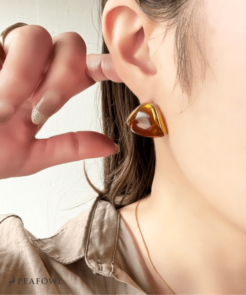 Soft Nuance Stone Pierce - peafowl