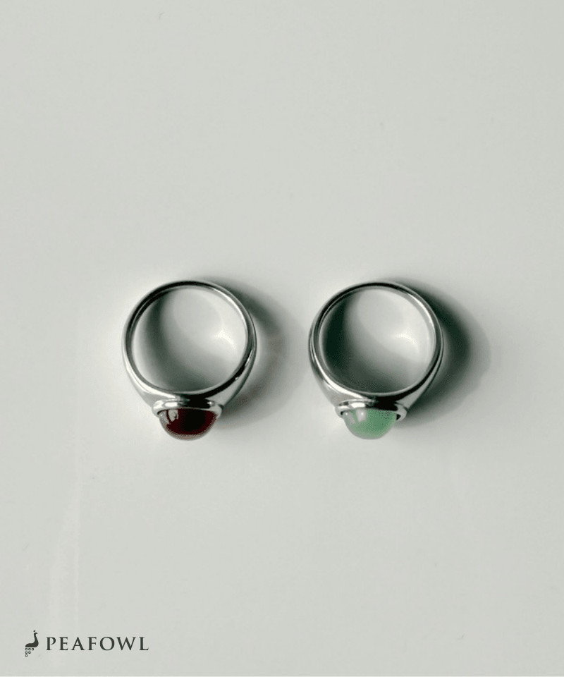 Urban Stone Ring - peafowl