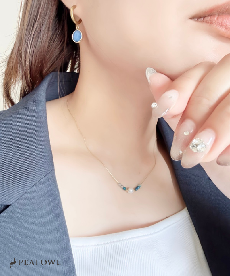 Pearl Bijou Line Necklace