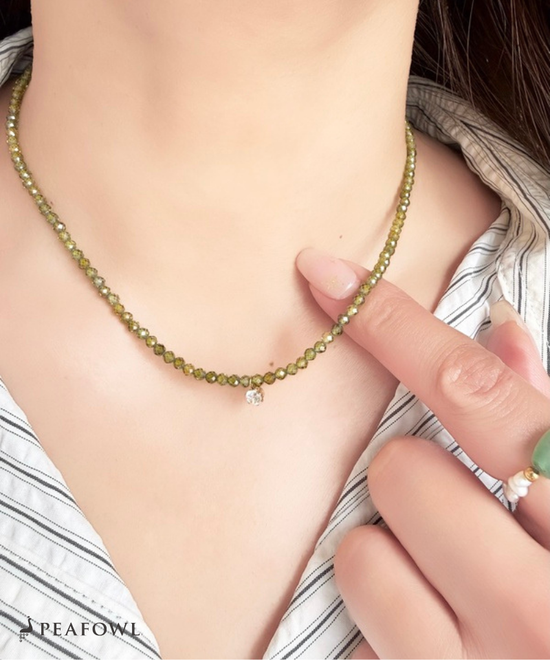 Olive Beads Necklace