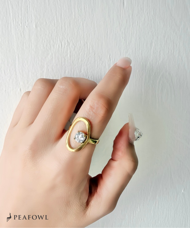 Floating Stone Ring