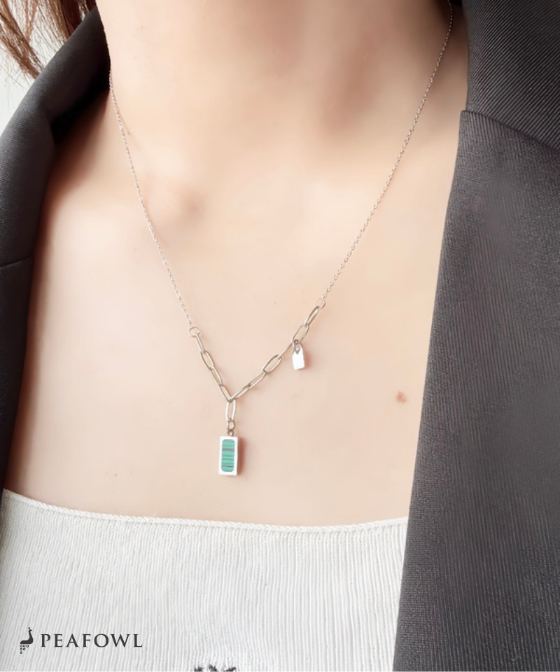 Malachite Bar Necklace